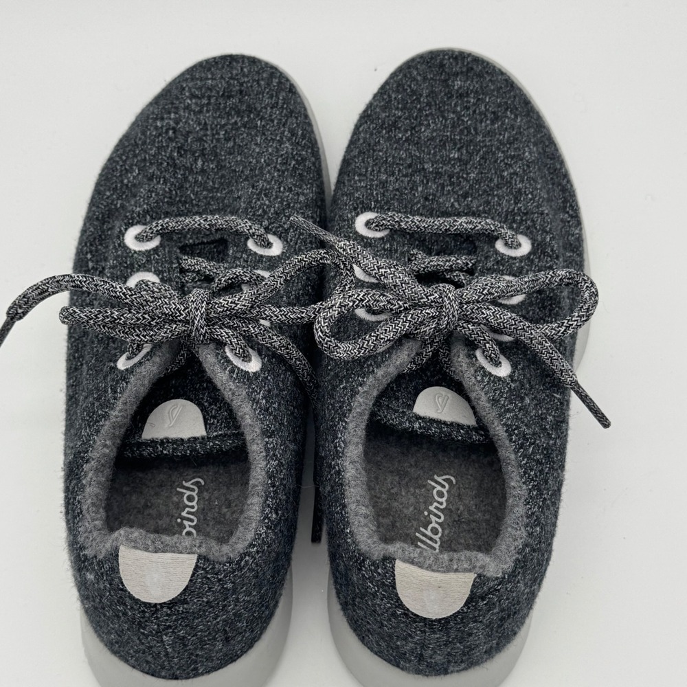 Allbirds Womens Wool Runners Charcoal Grey Sneakers US 8 - Picture 5 of 7